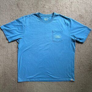 Carhartt Shirt Mens 2XL Short Sleeve Crewneck Pocket Tee Blue Pullover Loose Fit